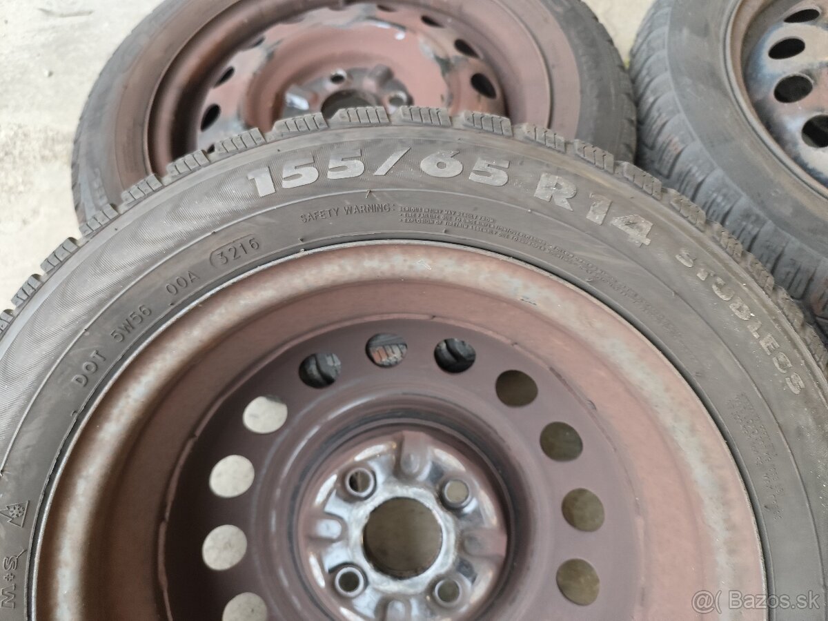 Sada plech+pneu 14" Citroën C1, Peugeot 107 Toyota Aygo - 14