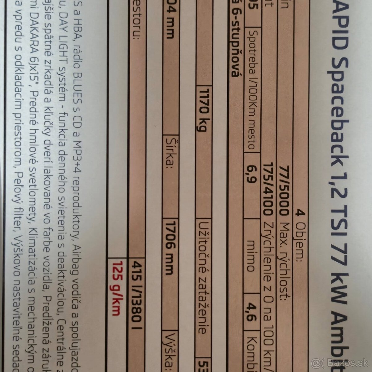 Škoda rapid spaceback 1.2 2015 - 14