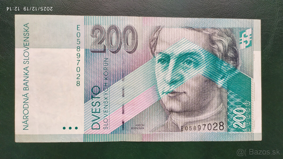 Bankovky 200 Sk s. E 1995, 1999 a 2002 - 14
