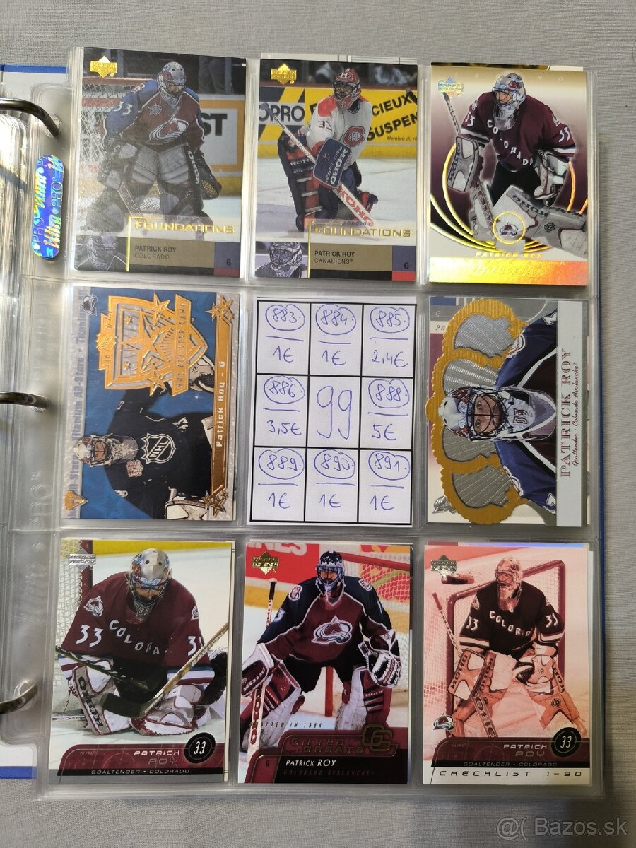 Hokejové kartičky - Patrick Roy 4 - 14