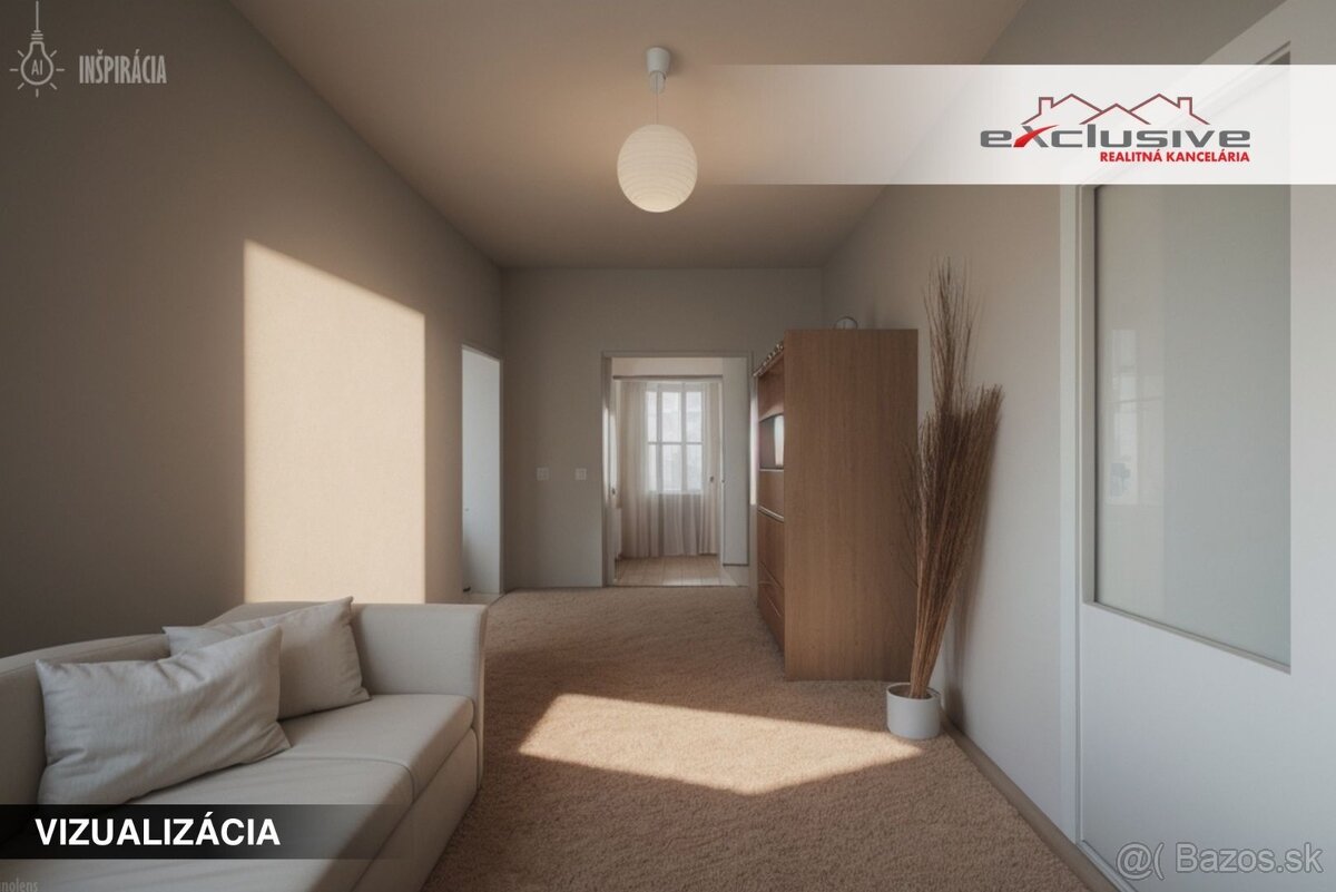 "REZERVOVANÉ" 3-IZBOVÝ BYT,UL.ŠTÚROVA-LIPANY,76M2,LOGGIA,V - 14