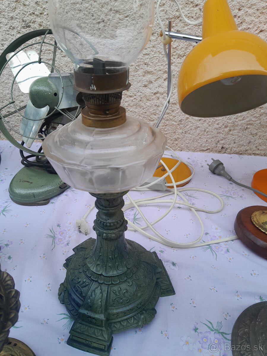 Historická petrolejová,elektrická,retro vetilátor. - 14