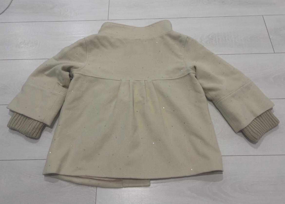 Krátky kabatik s trblietkami - 14