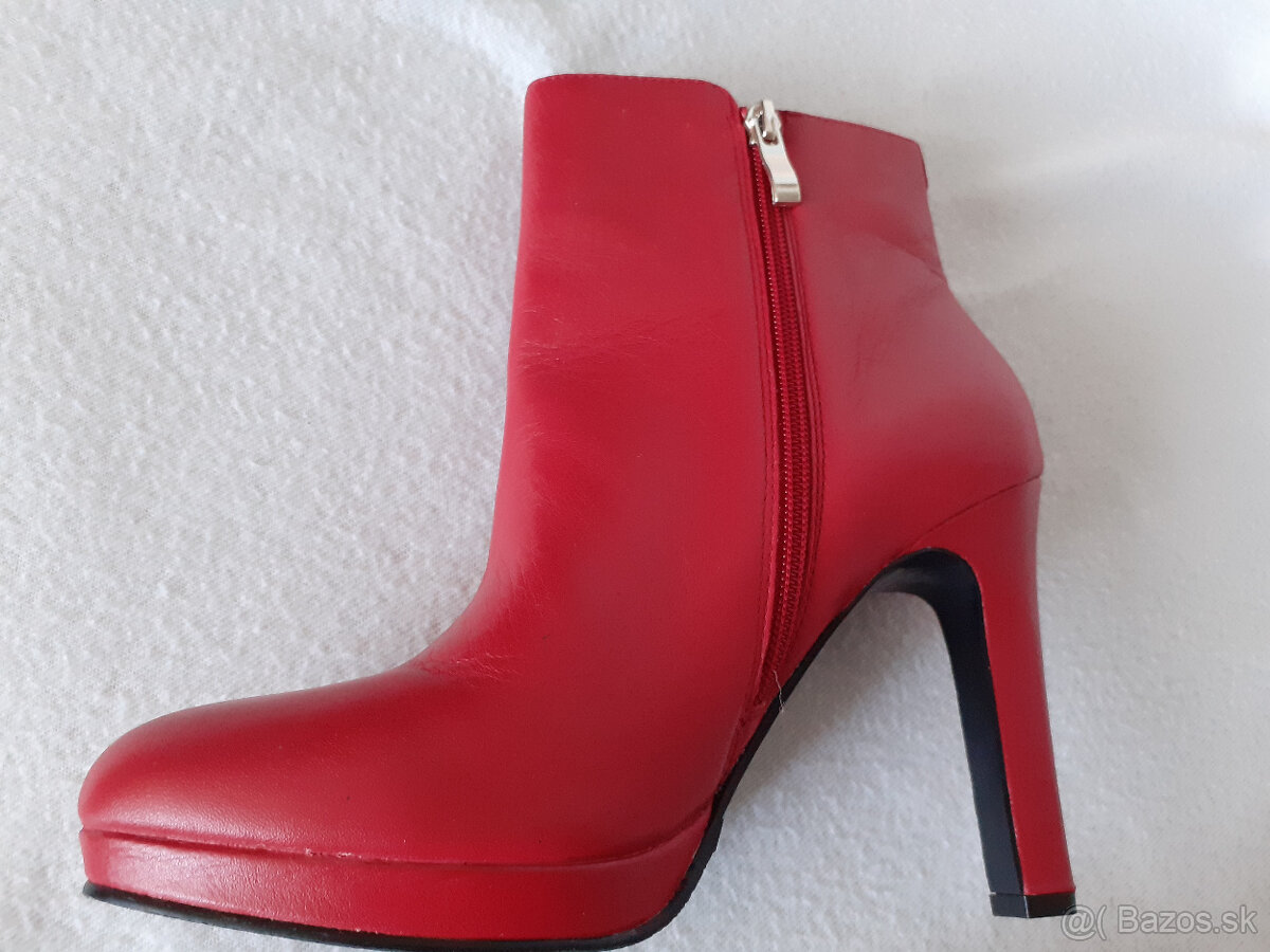 Dámske nízke kožené čižmy (čižmičky) Kate Gray č.40 - 14