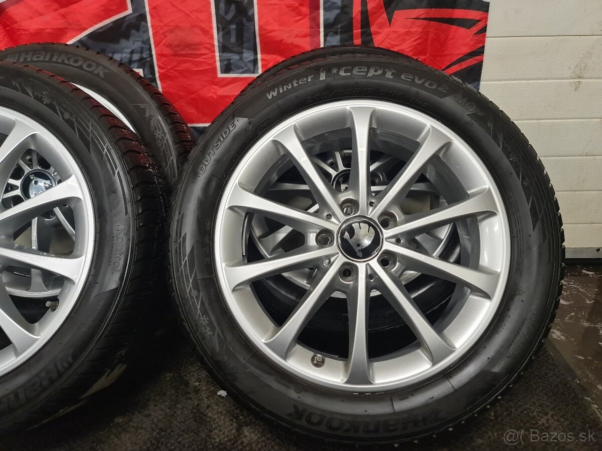 5X112 R17 + ZIMNE PNEU 205/55 R17 MERCEDES-ŠKODA - 14