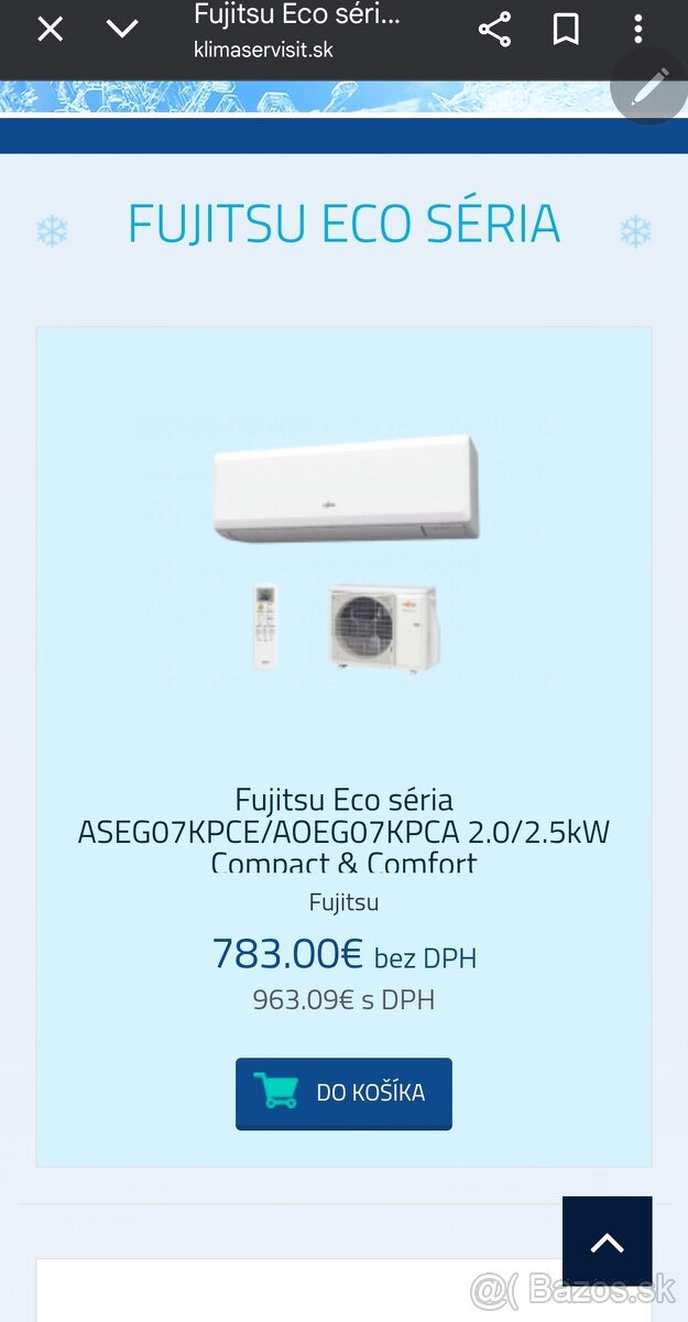 Japonská klimatizácia FUJITSU inverter - 14