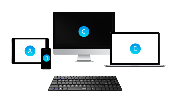 Bezdrôtová klávesnica Rapoo E9100M – úplne nová, len otvoren - 14