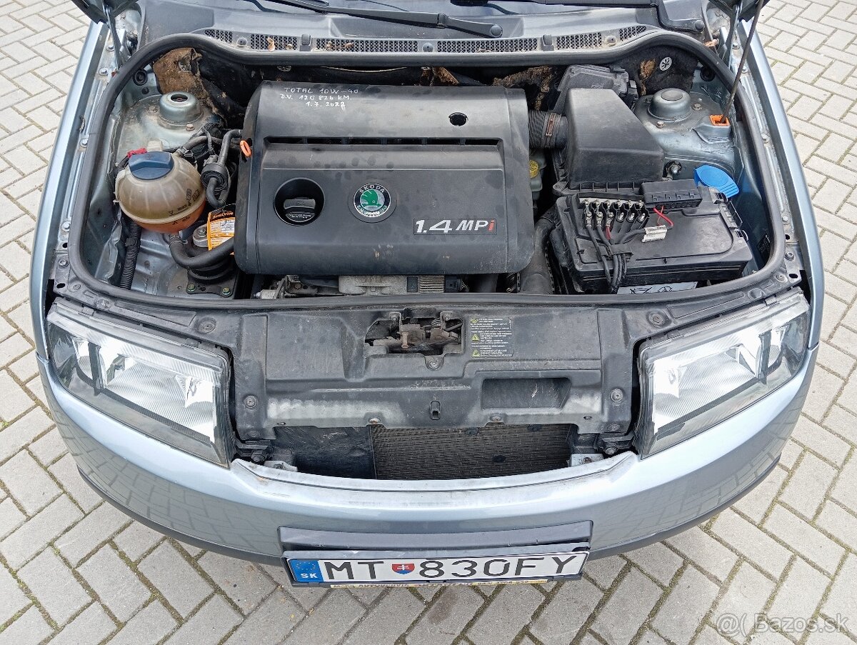 Predám diely na škoda Fabia 1.4mpi 50kw kód:AQW 129 000km - 14