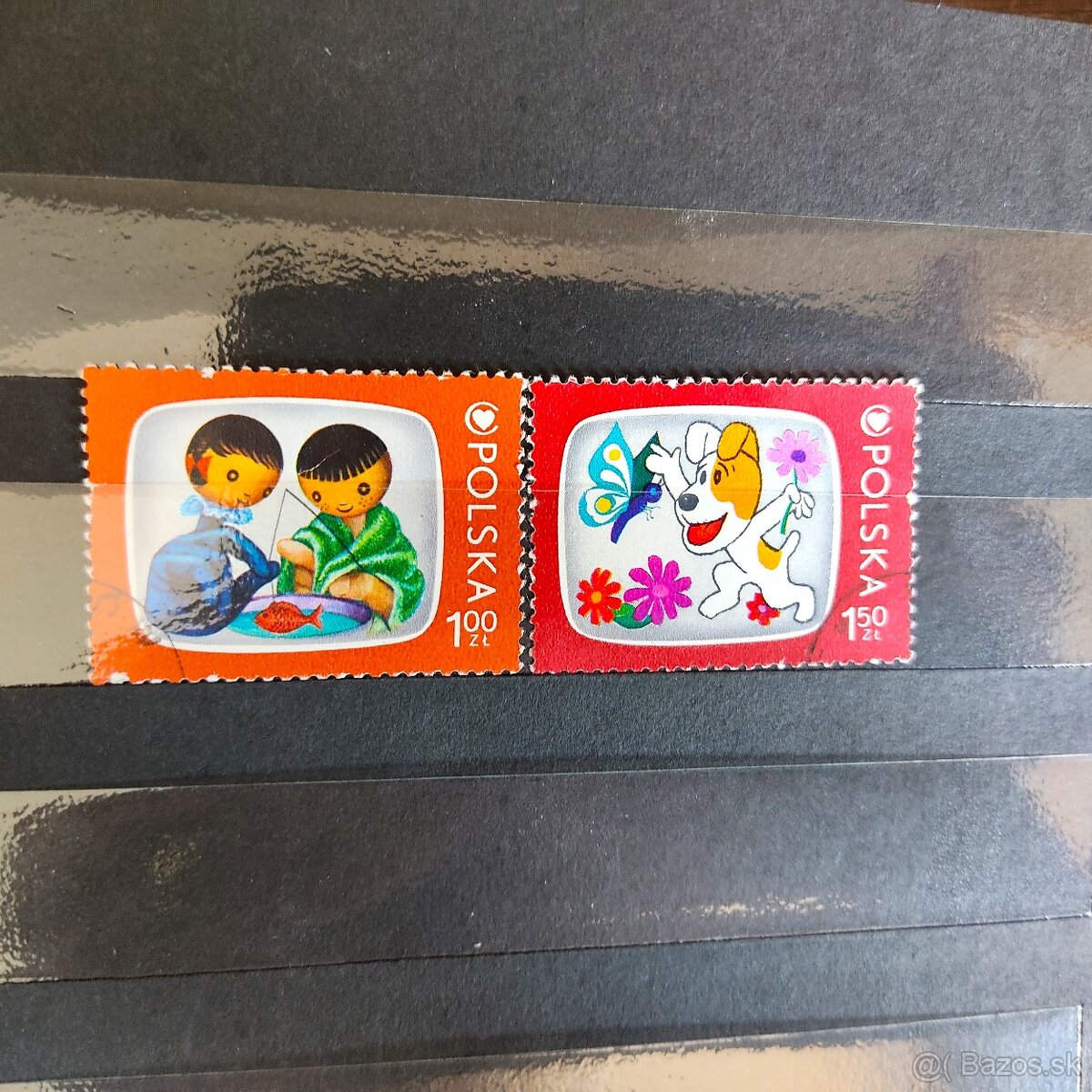 Poštové známky + album - 14