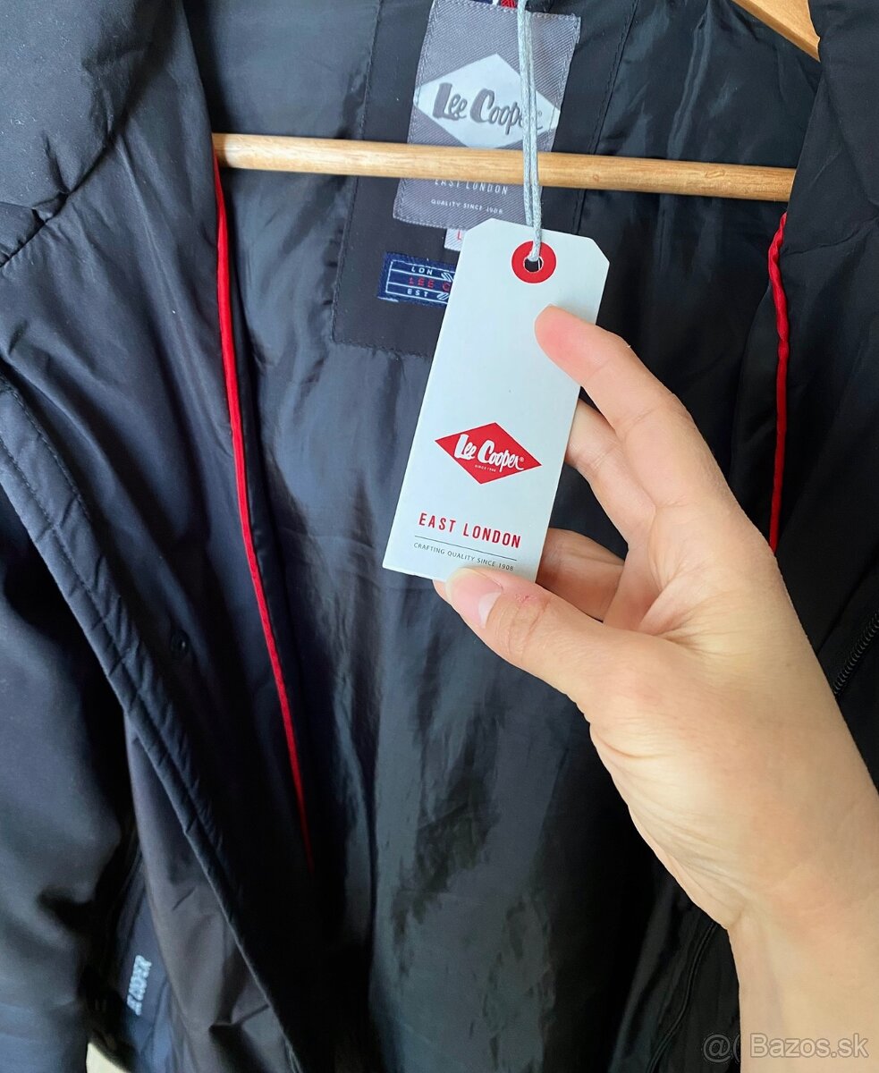 Pánska teplá bunda lee cooper nová L - 14