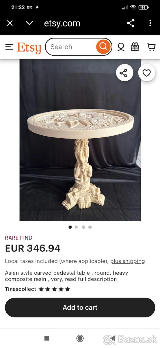 Stolík,busta, stĺp alabaster - 14