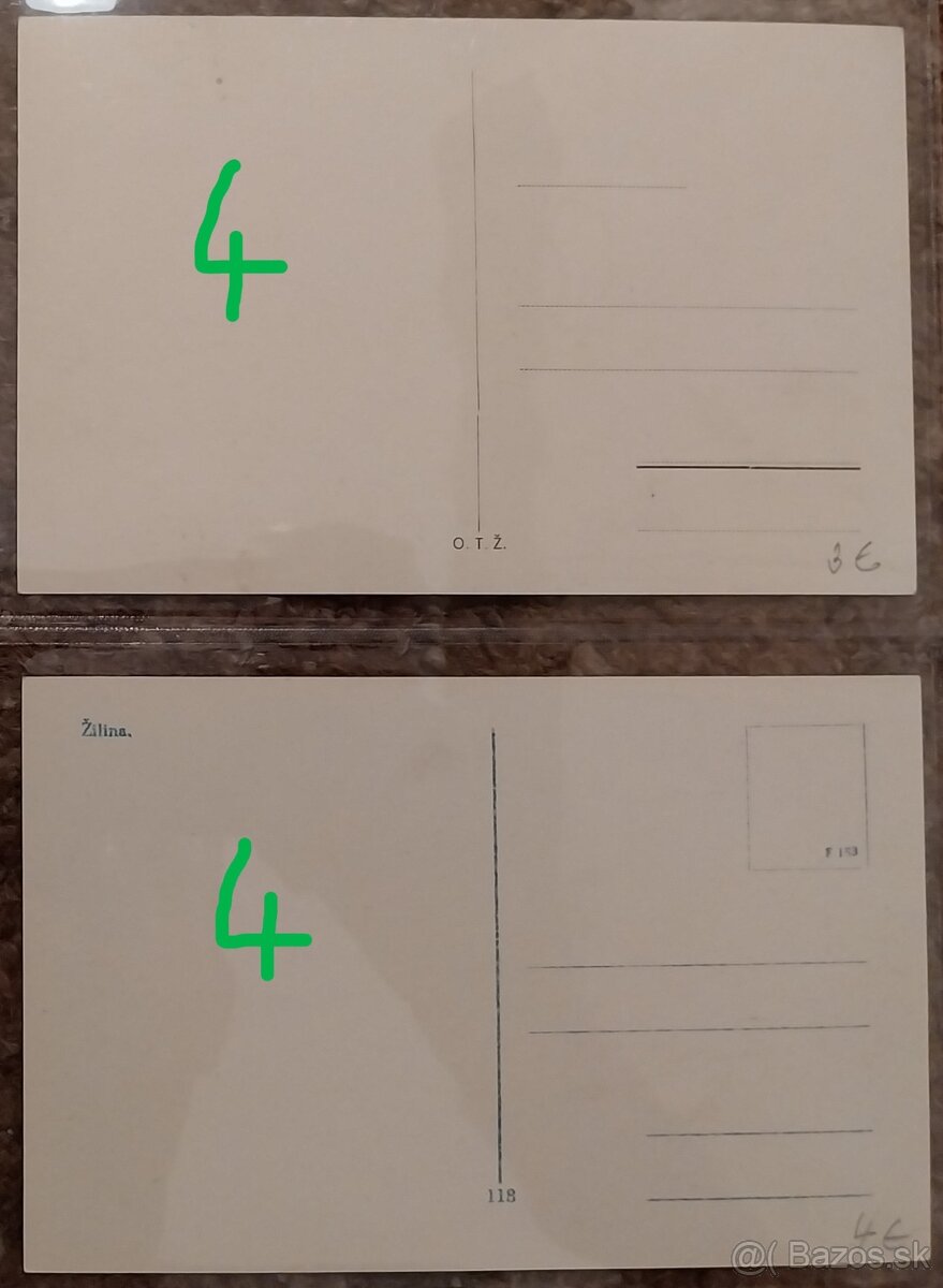 Pohľadnice - ŽILINA (čiernobiele + malý formát) - 14