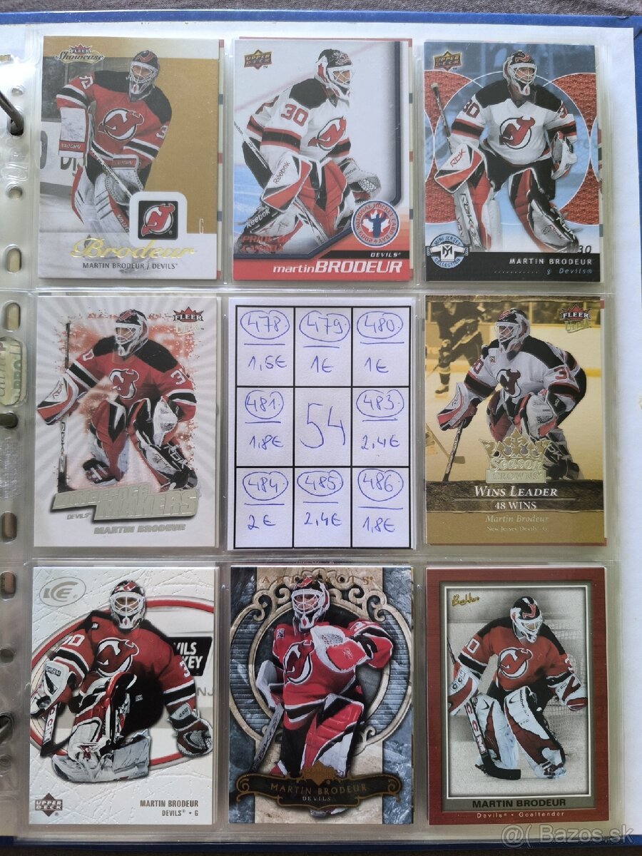 Hokejové kartičky - Martin Brodeur 3 - 14
