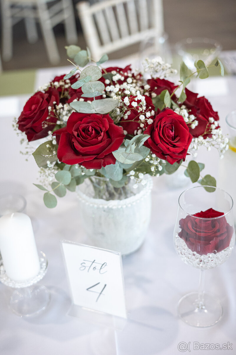 svadobná výzdoba na stoly - 14