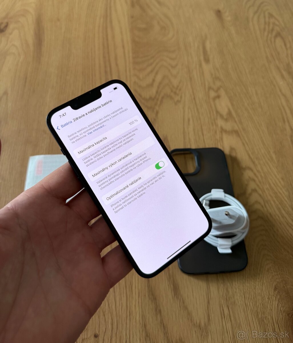 iPhone 14 256 gb Midnight v záruke + príslušenstvo - 14