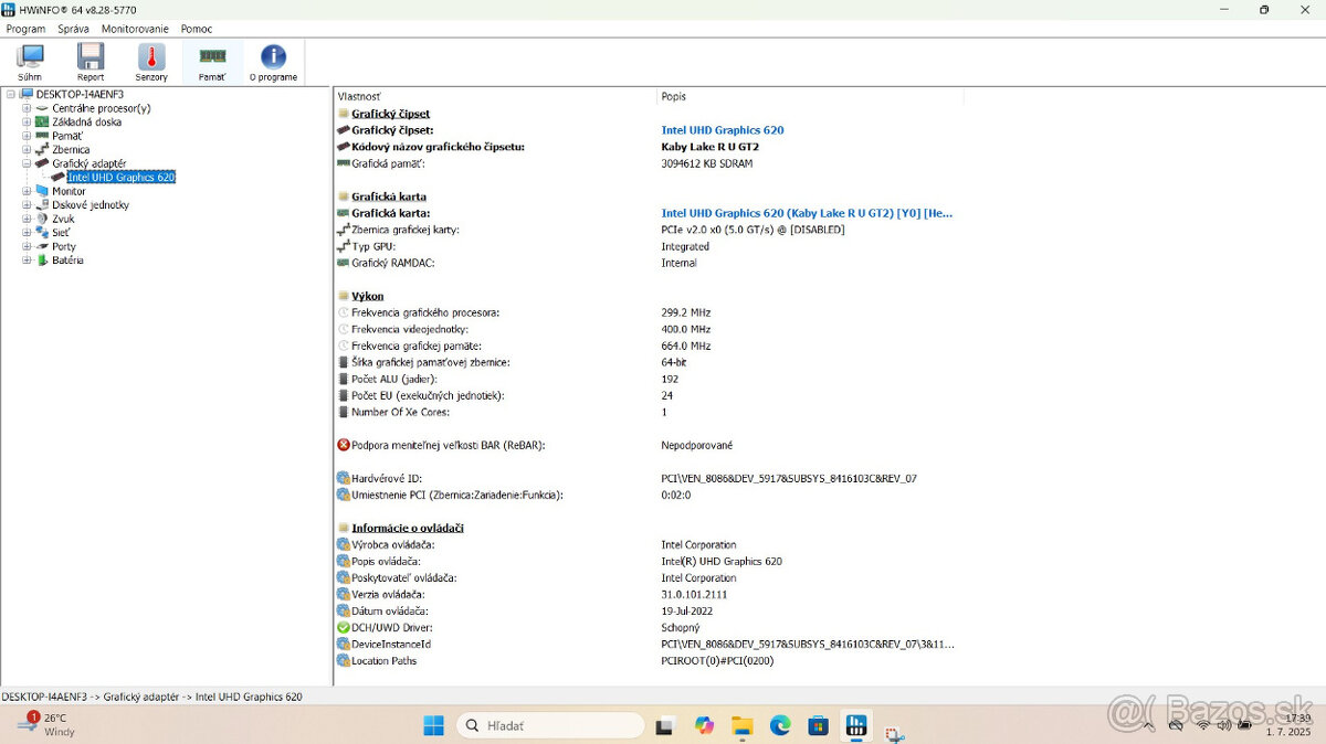 Predám notebook HP ProBook 650 G4 - 14
