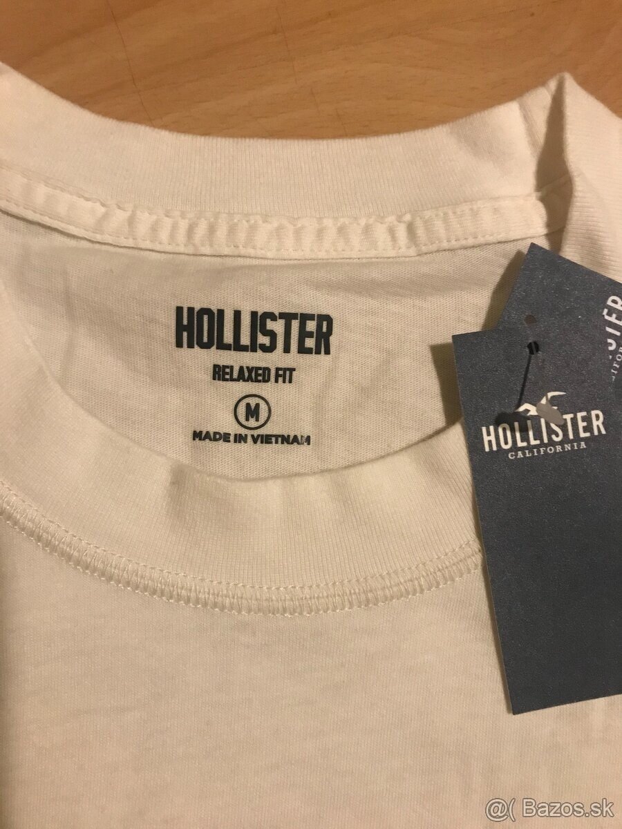 TRIČKO HOLLISTER krémové veľ. M + darček - 14