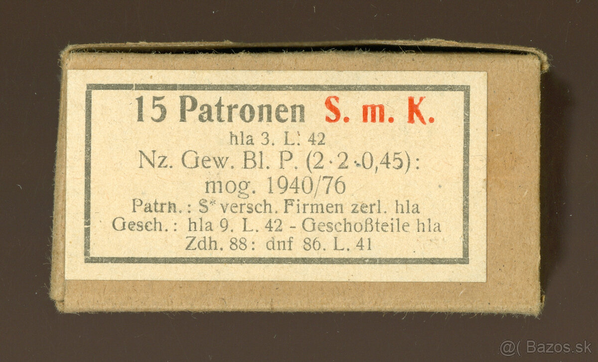 HISTORICKÉ NÁBOJE 8 - 14