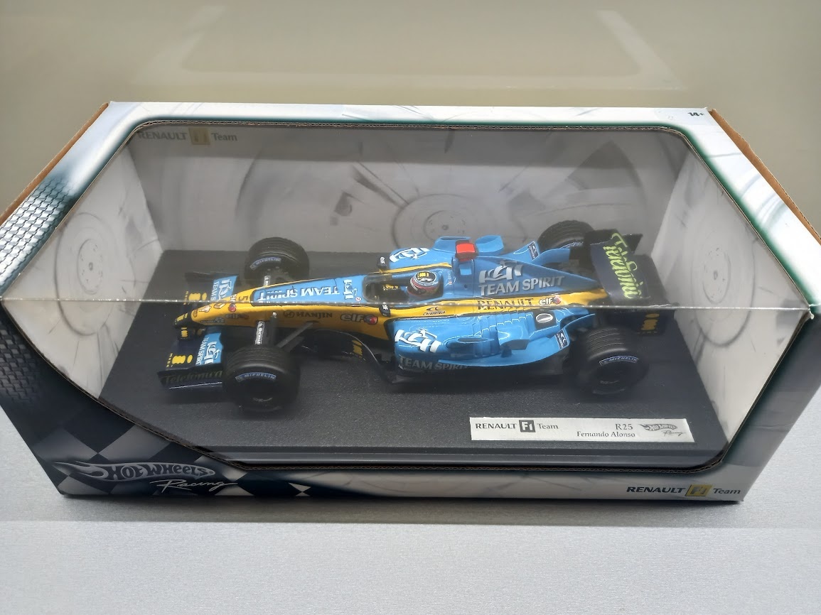 VÝMĚNA / PRODEJ F1 RENAULT R25 2005 ALONSO HOTWHEELS 1:18 - 14