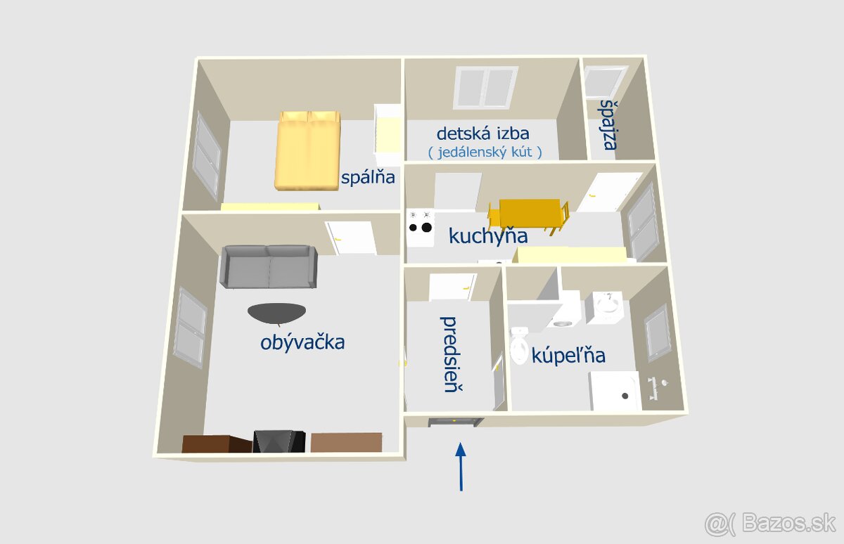 Najlacnejší 3 izbový byt v Cinobani - okres: Poltár - 14