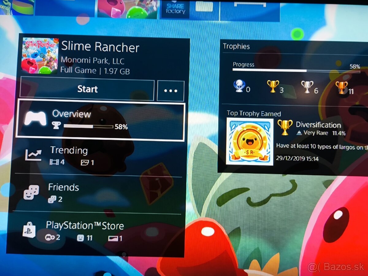 PS4 Slim 500 GB BIELA ❄️ AKO NOVÁ + 3 OVLÁDAČE + 11 HIER - 14