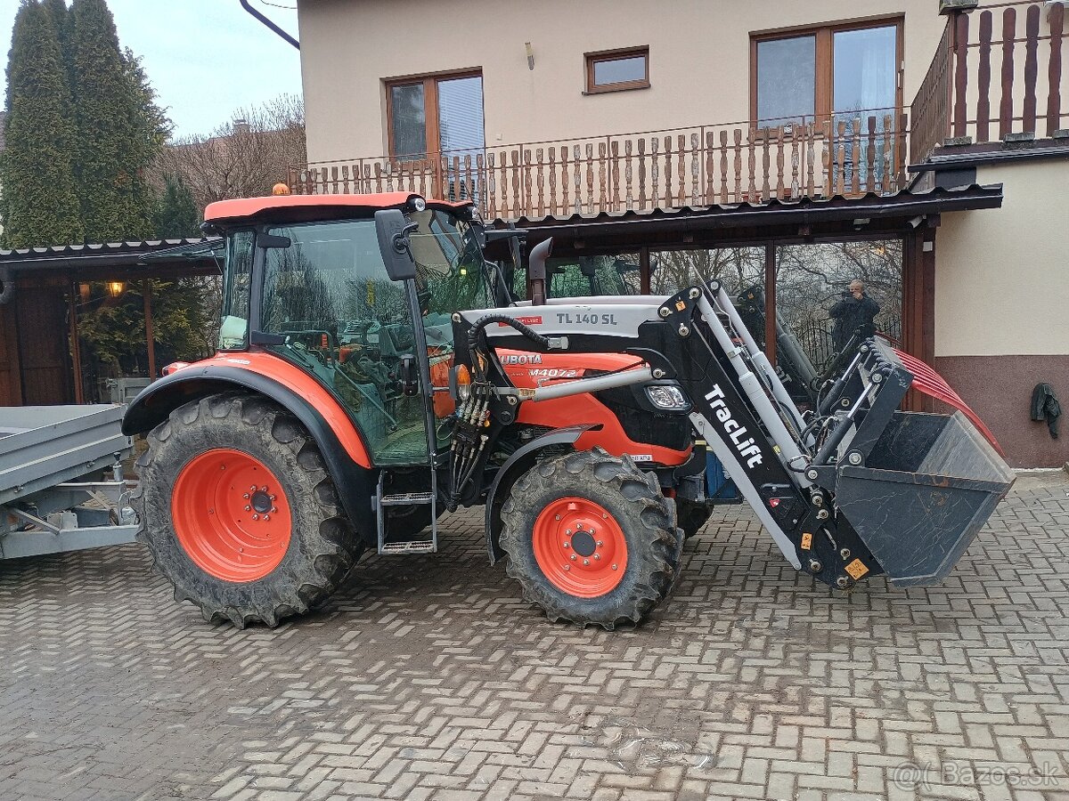 Kubota M 4072 + čelný nakladač TracLift TL 140 SL - 14