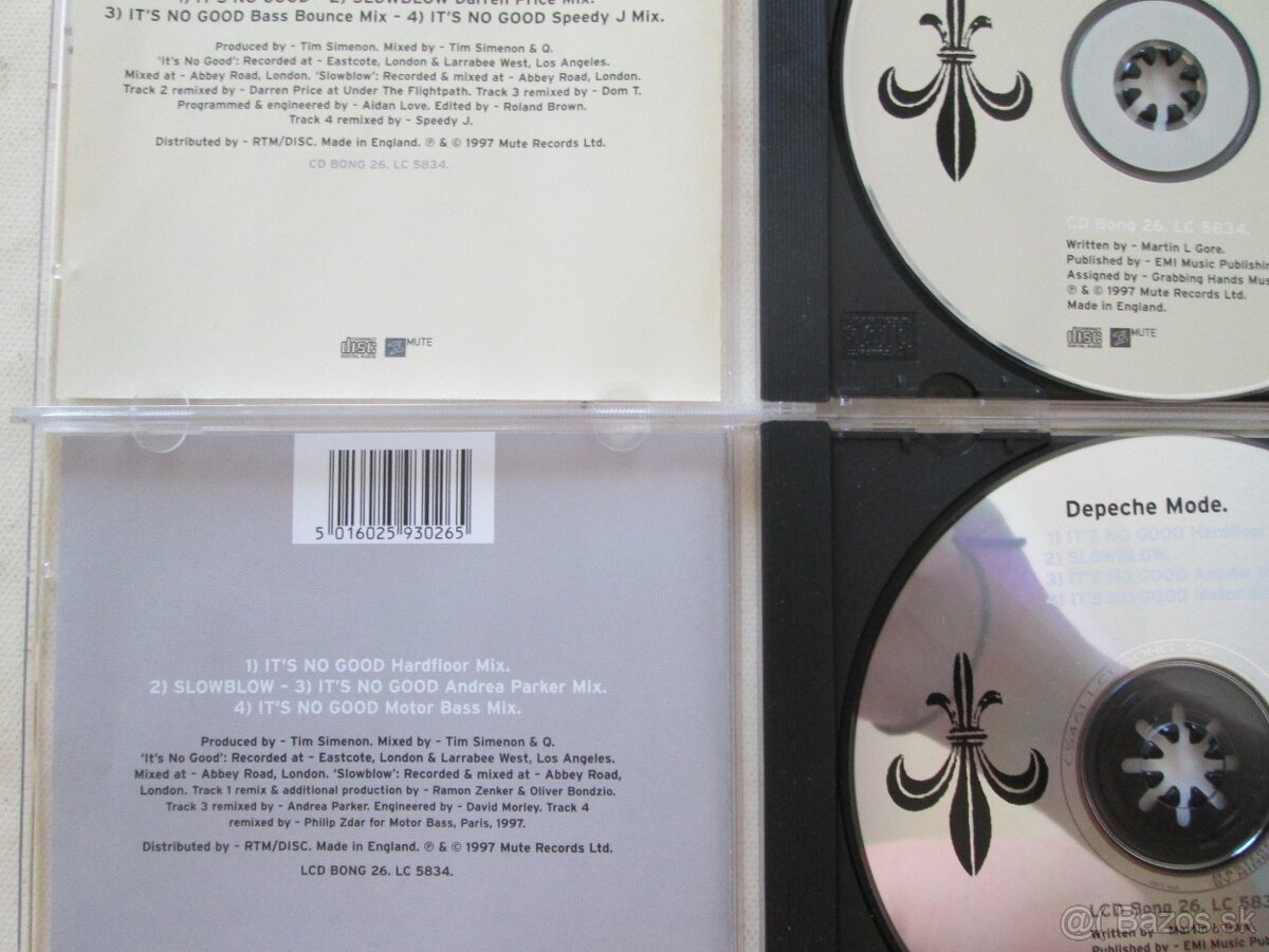 DEPECHE MODE + ERASURE - MUTE CZECHOSLOVAKIA (CD) - 14