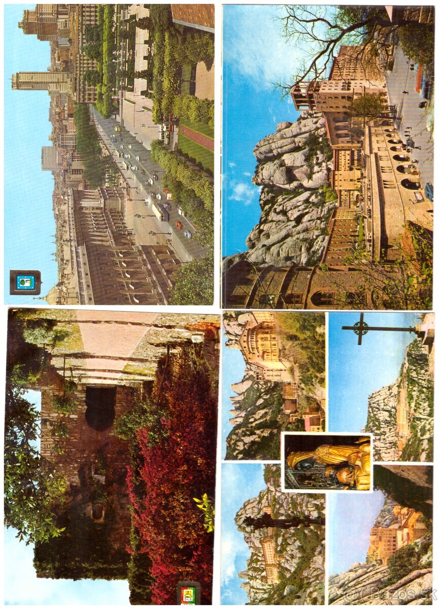 Pohľadnice mix svet farebne 1 - 14