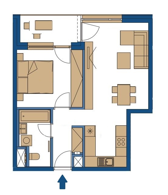 2 – izbový byt s lodžiou – URBAN RESIDENCE - 14
