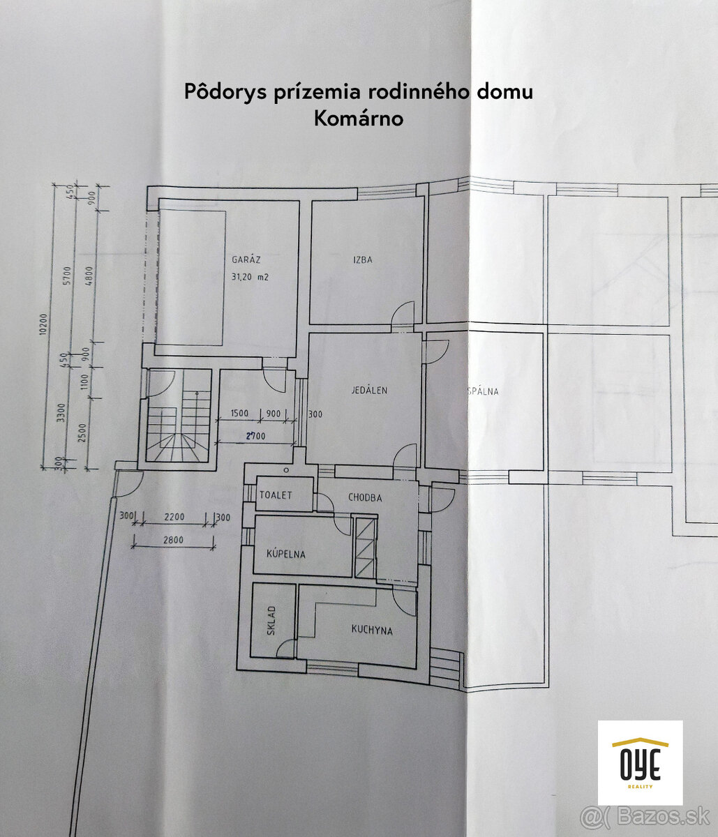 Na predaj priestranný 3-izbový tehlový rodinný dom v centre - 14