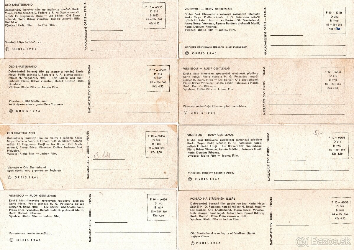 WINNETOU POHLADNICE S DIAPOZITIVMI - 14