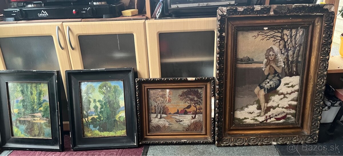 Staré gobelíny a olejomaľby - 14