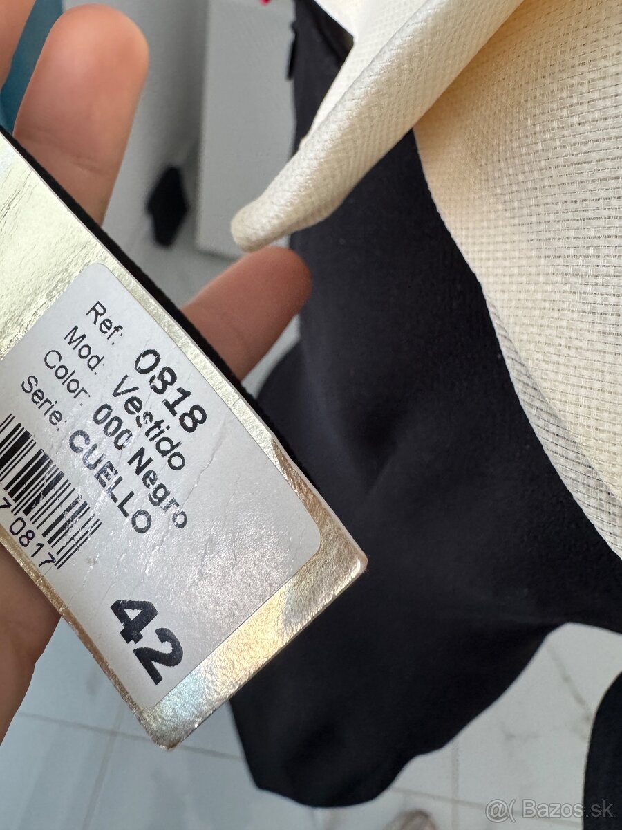 Moskada saty vestido cuello talianske luxusne saty - 14