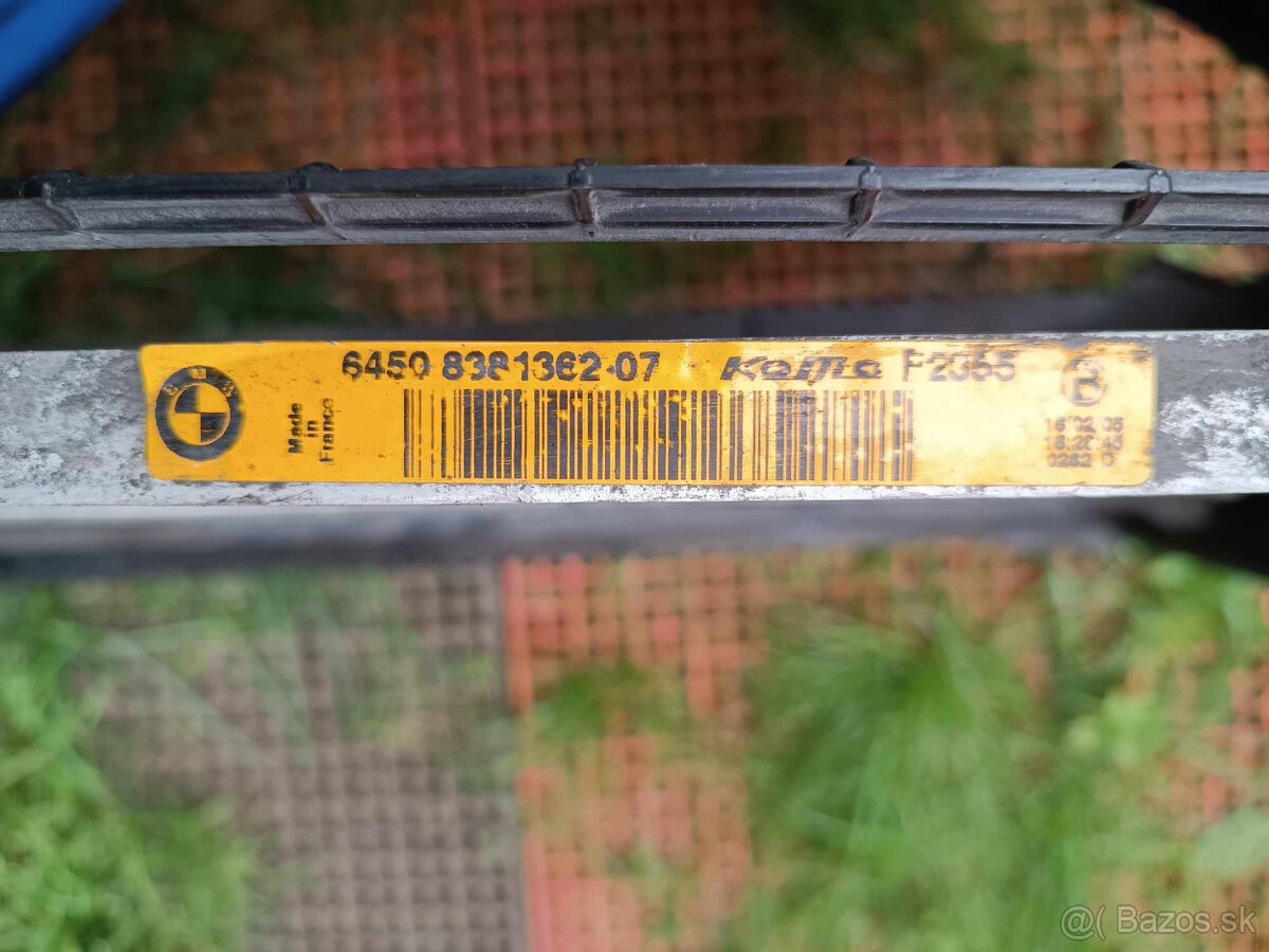 BMW E65 facelift blatník, chladič klími, oleja, hadice - 14