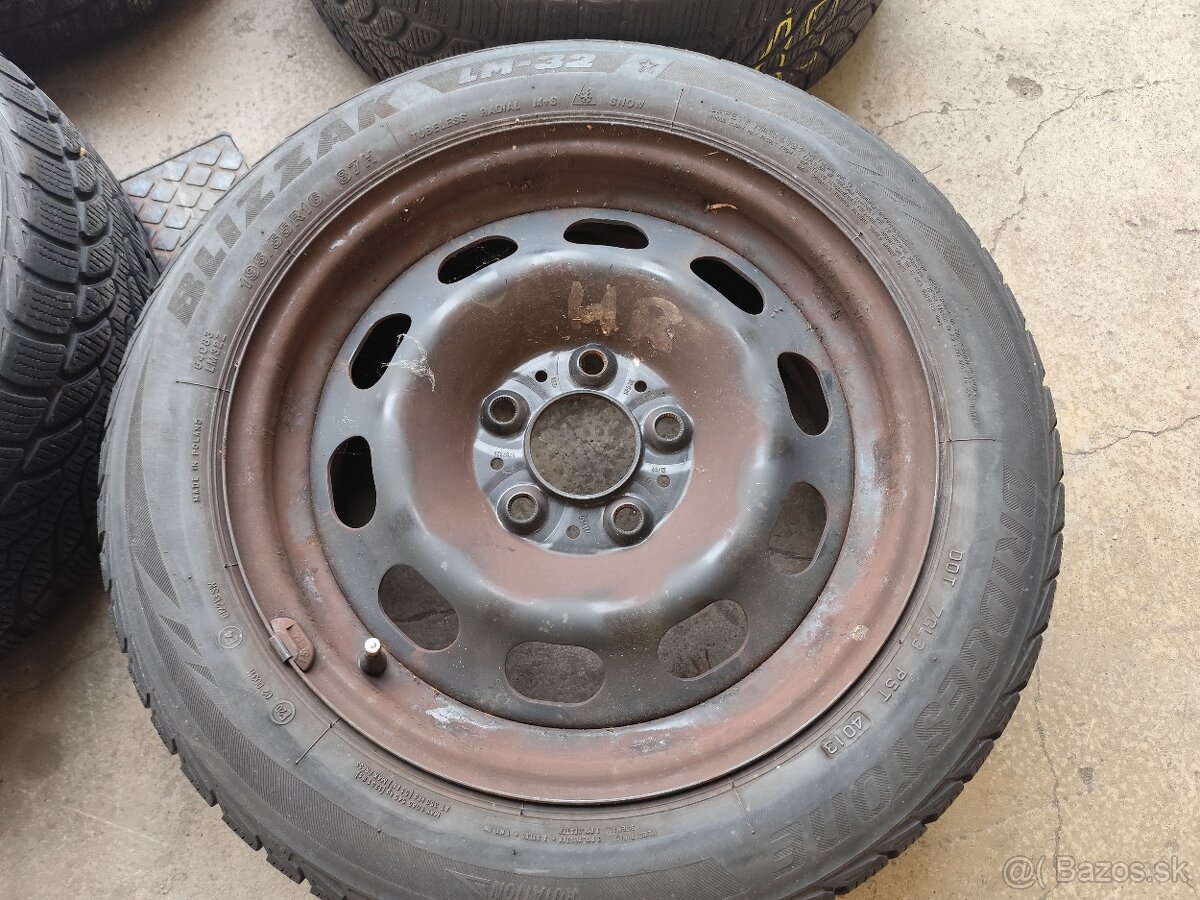 BMW sada plech+pneu+puklice 16" - 14
