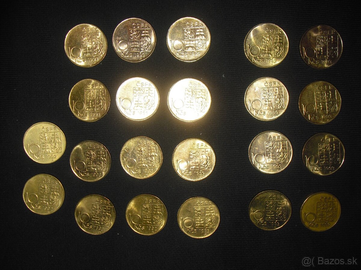 predam Ceskoslovenske a Ceske 10, 20, 50 korun UNC - 14