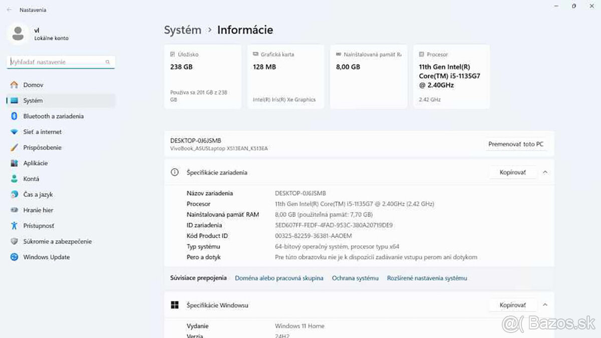 Predám ASUS Vivobook 15 OLED - K513EA - 14
