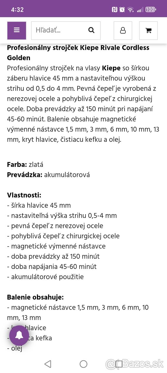 Holiaci strojček nabijatelny - 14
