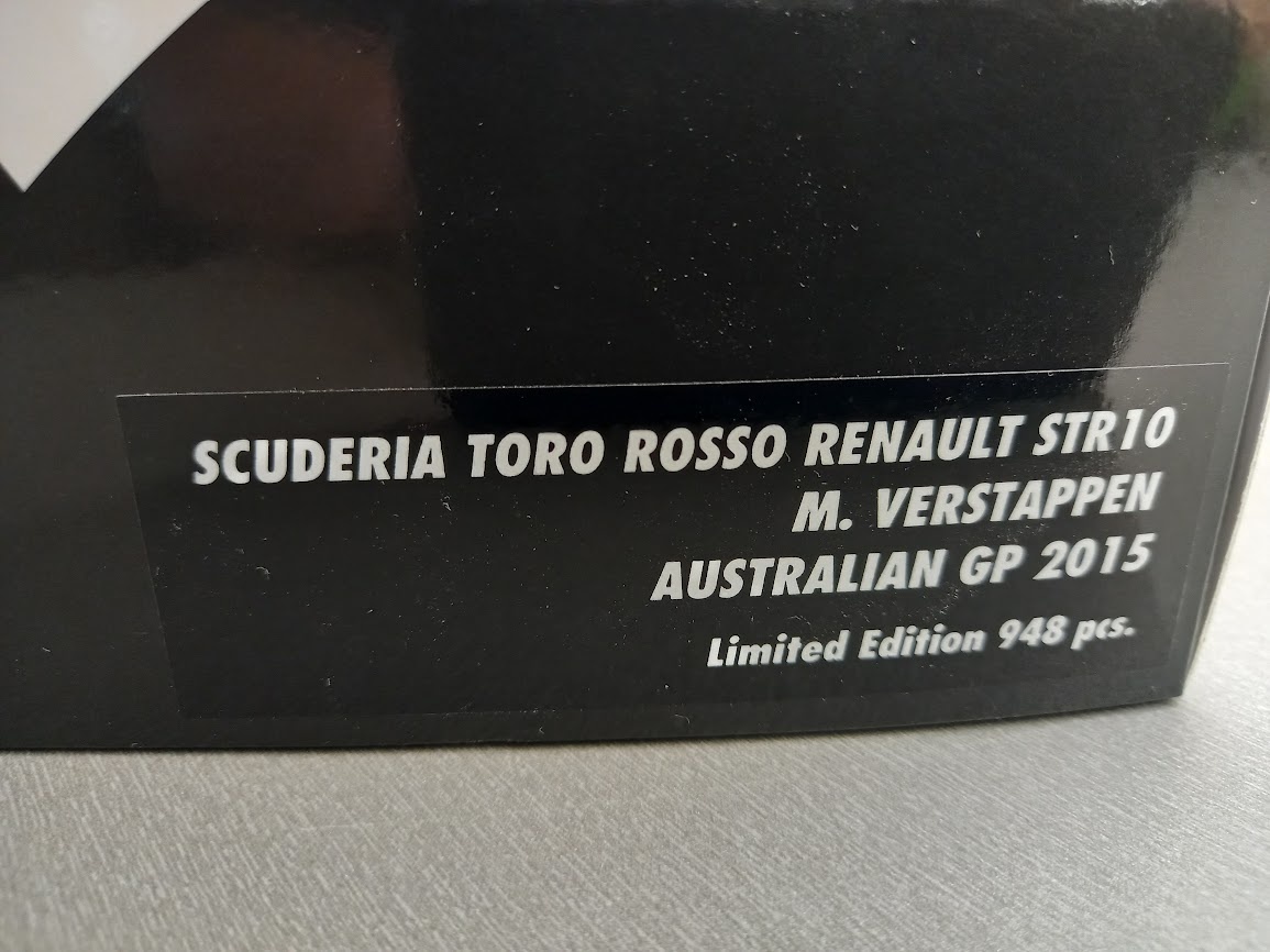 F1 TORO ROSSO STR10 AUSTRÁLIE 2015 MAX VERSTAPPEN 1:18 - 14