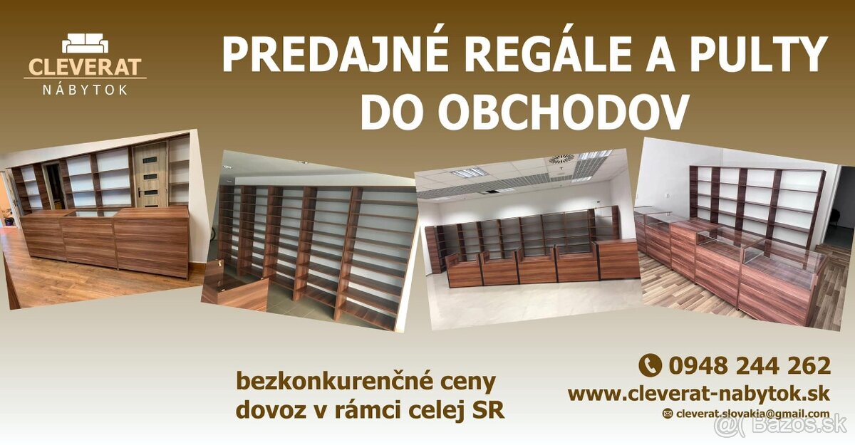 Predám obslužné pulty do obchodu / predajne - úplne NOVE - 14