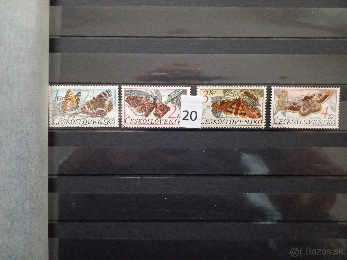Poštové známky č.433 - ČESKOSLOVENSKO - 20 sérií - 14