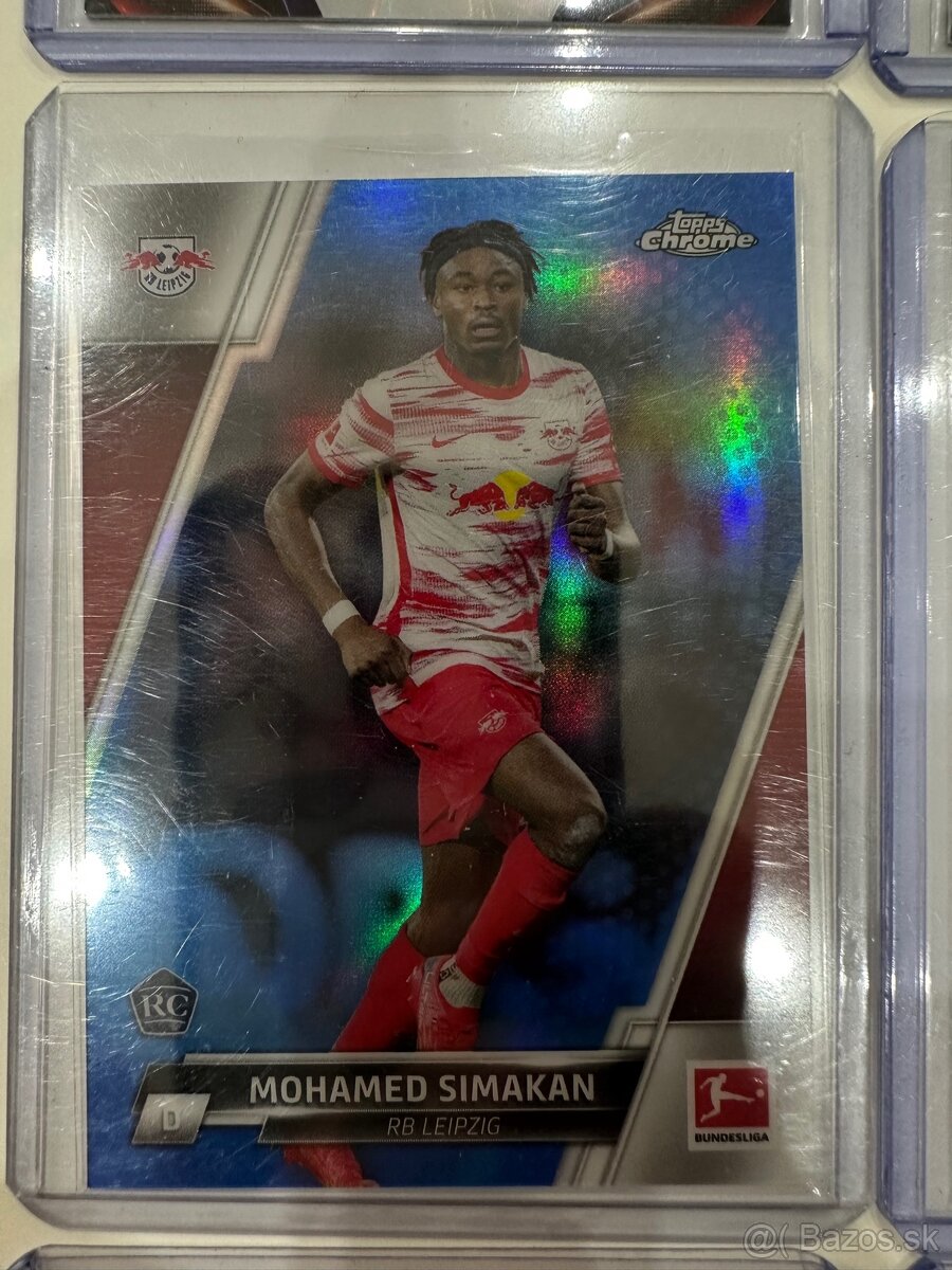 TOPPS CHROME FUTBALOVÉ KARTY LIMITOVANÉ KARTIČKY - 14