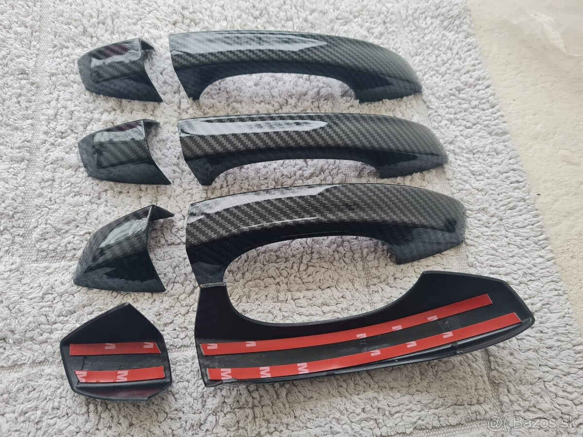 KARBONOVÉ klučky krytky klučiek pre ŠKODA VOLKSWAGEN - 14