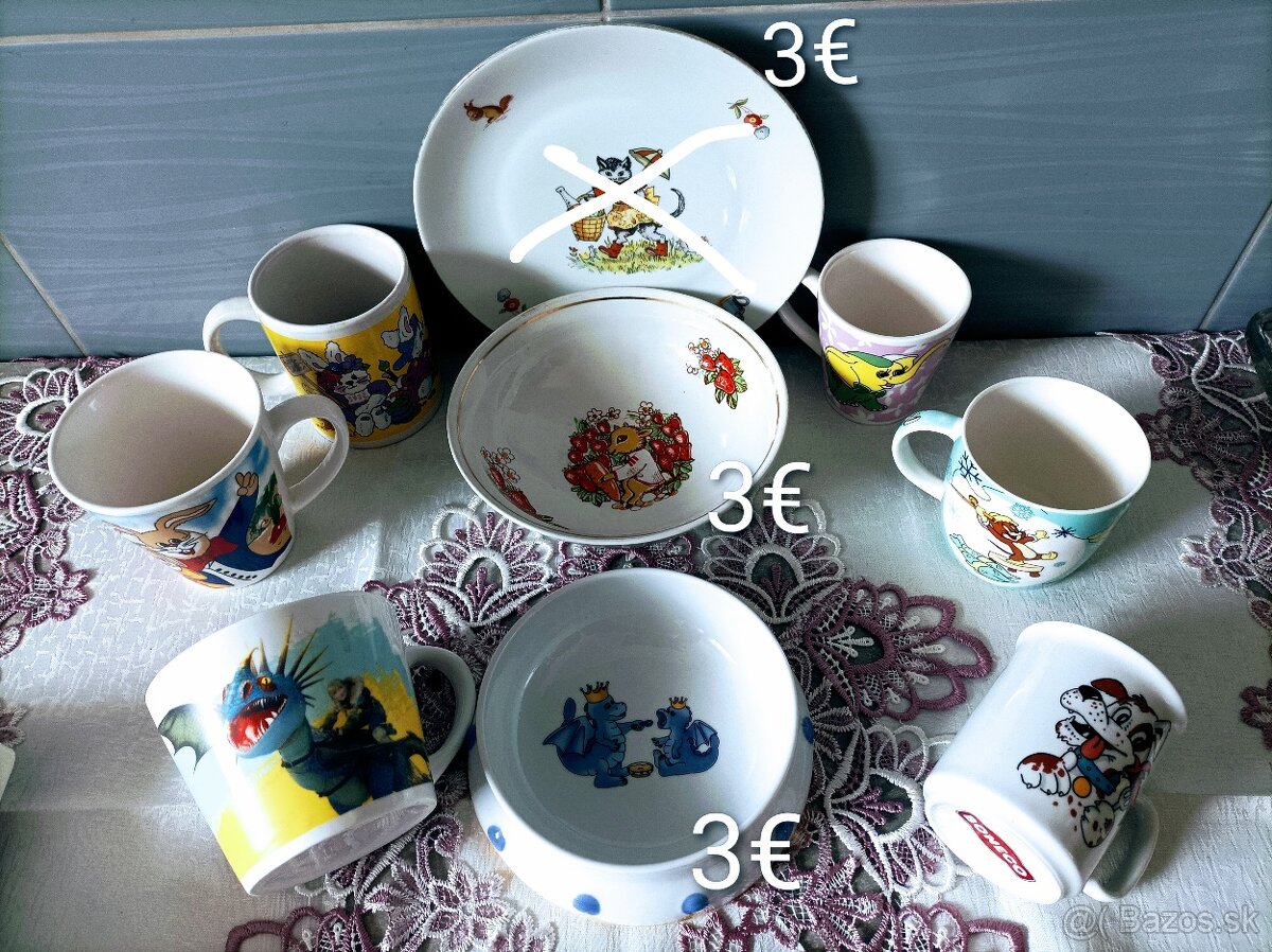 Porcelán - taniere, misky - 14