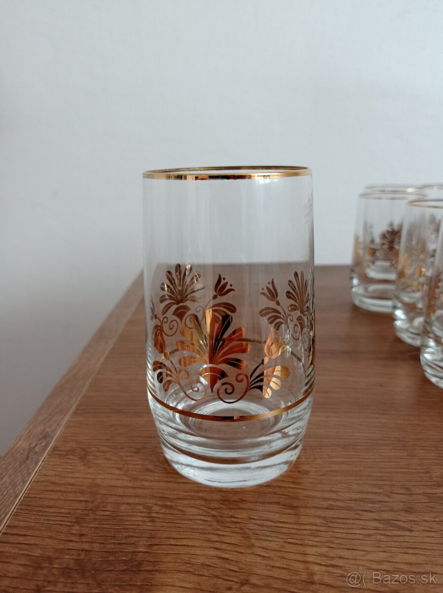 Rôzne retro sada sklenených pohárov - 14
