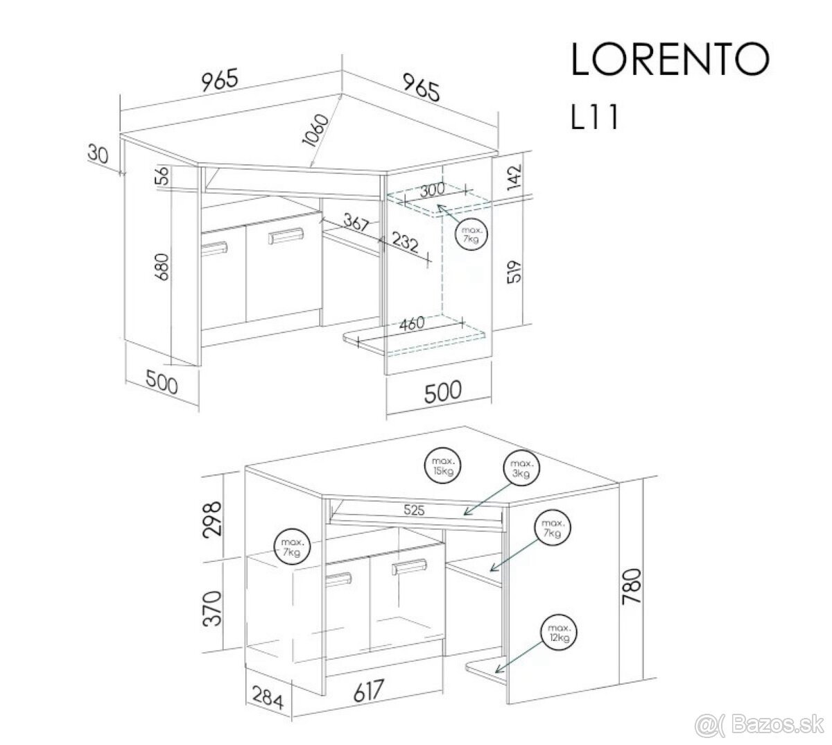 Nábytok LORENTO Detská zostava - 14