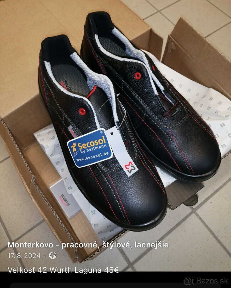 Veľkosť 42, MIX pracovná-bezpečnostná obuv - 14