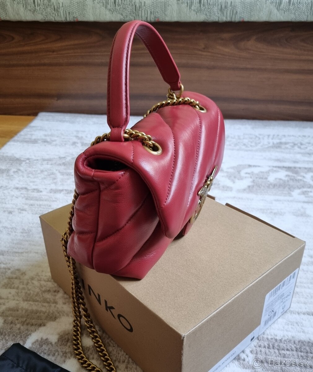 Kožená kabelka Pinko puff - 14