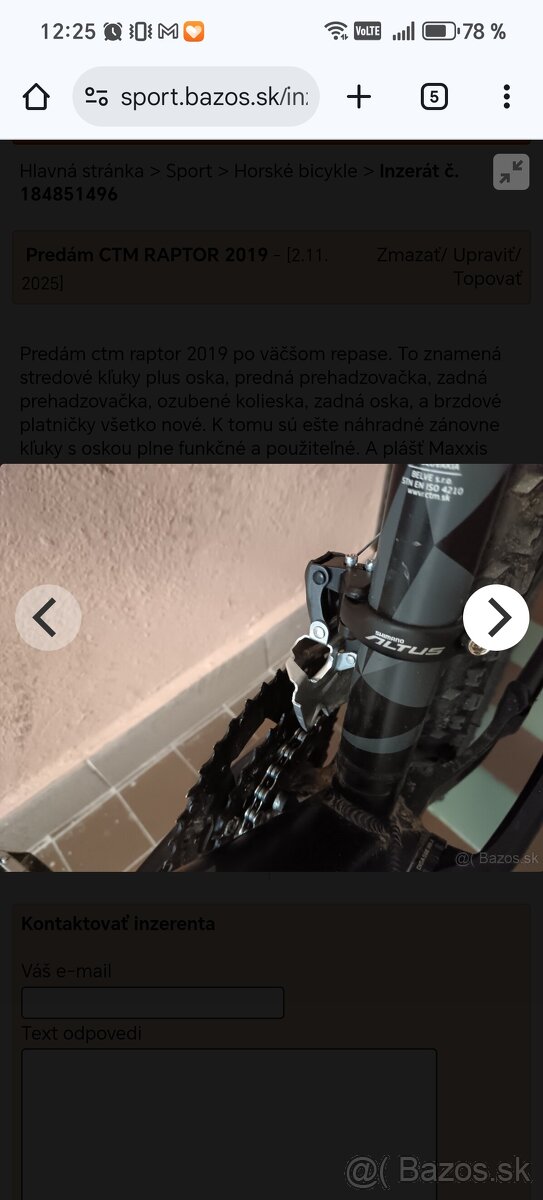 Predám CTM RAPTOR 2017 - 14