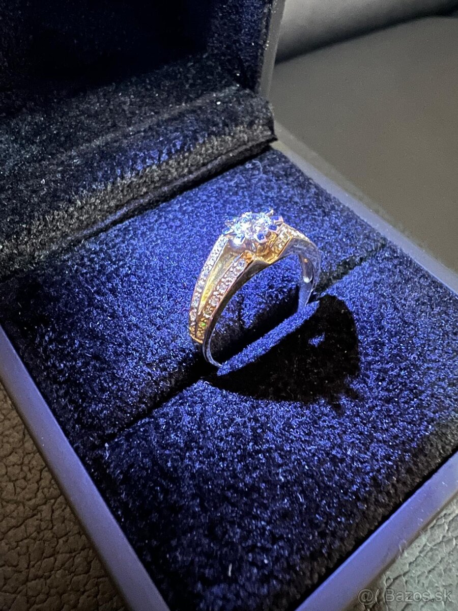 Zlatý dámsky prsteň - prstienky - 14